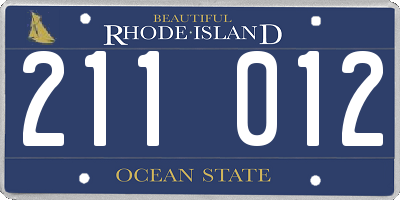 RI license plate 211012