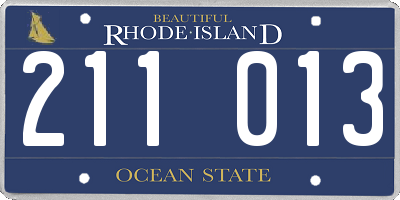 RI license plate 211013