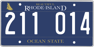 RI license plate 211014