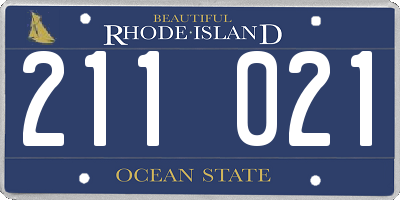 RI license plate 211021
