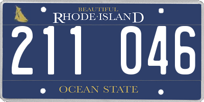 RI license plate 211046
