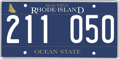 RI license plate 211050