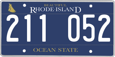 RI license plate 211052