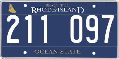RI license plate 211097