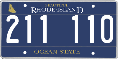 RI license plate 211110