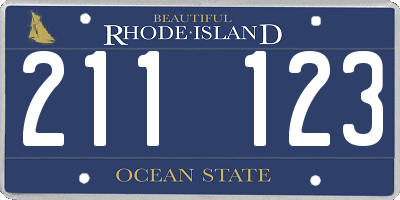 RI license plate 211123