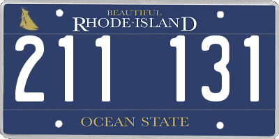 RI license plate 211131