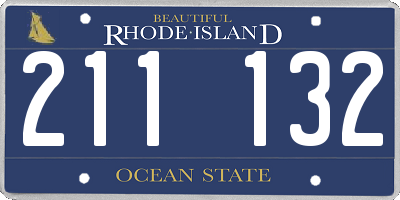RI license plate 211132