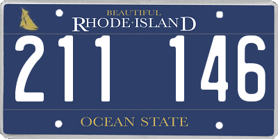 RI license plate 211146