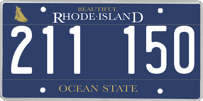 RI license plate 211150