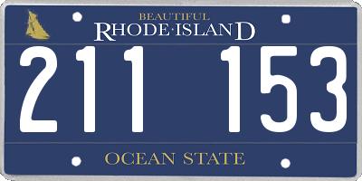 RI license plate 211153