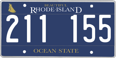 RI license plate 211155