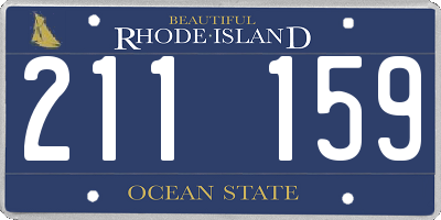 RI license plate 211159