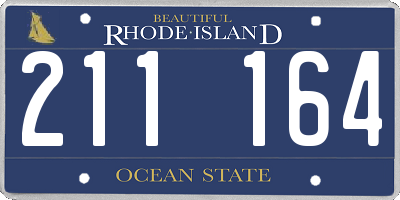 RI license plate 211164