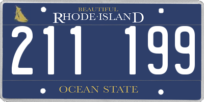 RI license plate 211199