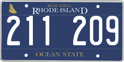 RI license plate 211209