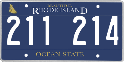 RI license plate 211214