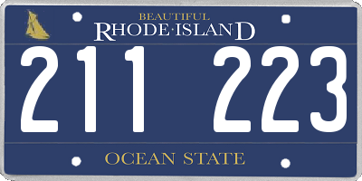 RI license plate 211223
