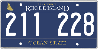 RI license plate 211228