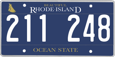RI license plate 211248