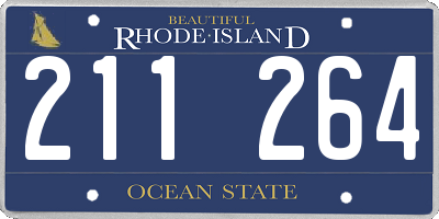 RI license plate 211264