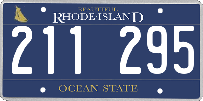 RI license plate 211295