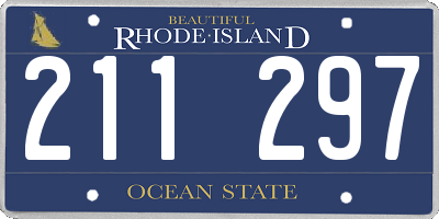 RI license plate 211297