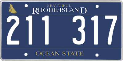 RI license plate 211317