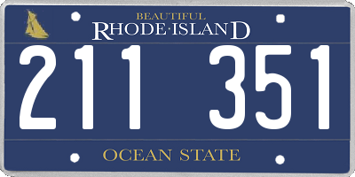 RI license plate 211351