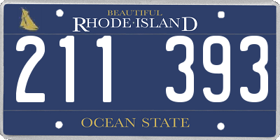 RI license plate 211393