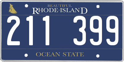 RI license plate 211399