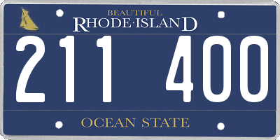 RI license plate 211400