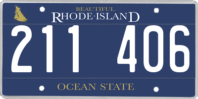 RI license plate 211406