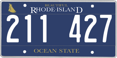 RI license plate 211427