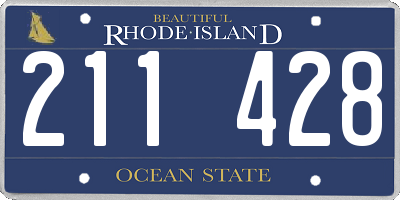 RI license plate 211428