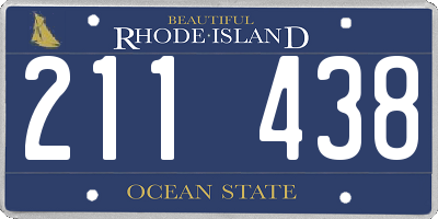 RI license plate 211438