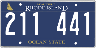 RI license plate 211441