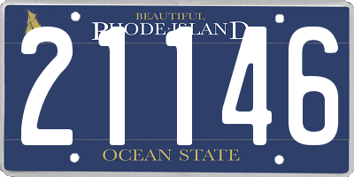 RI license plate 21146