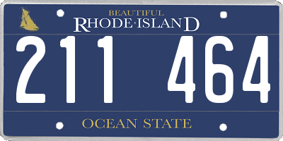 RI license plate 211464