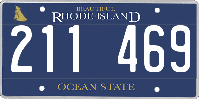 RI license plate 211469