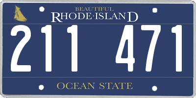 RI license plate 211471