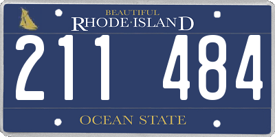 RI license plate 211484