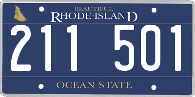 RI license plate 211501