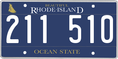 RI license plate 211510