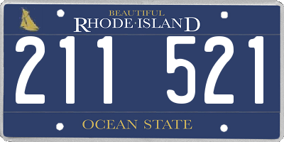 RI license plate 211521