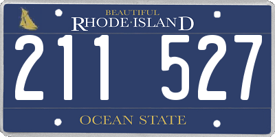 RI license plate 211527