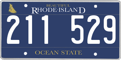 RI license plate 211529