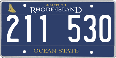 RI license plate 211530