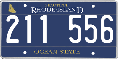 RI license plate 211556