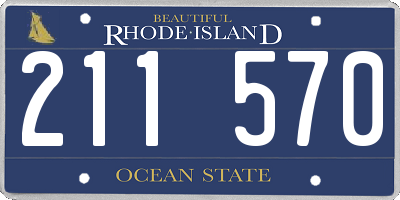 RI license plate 211570
